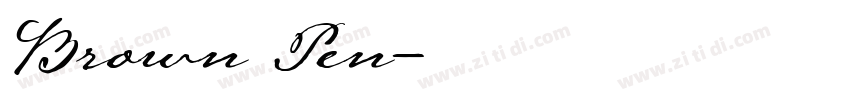 Brown Pen字体转换